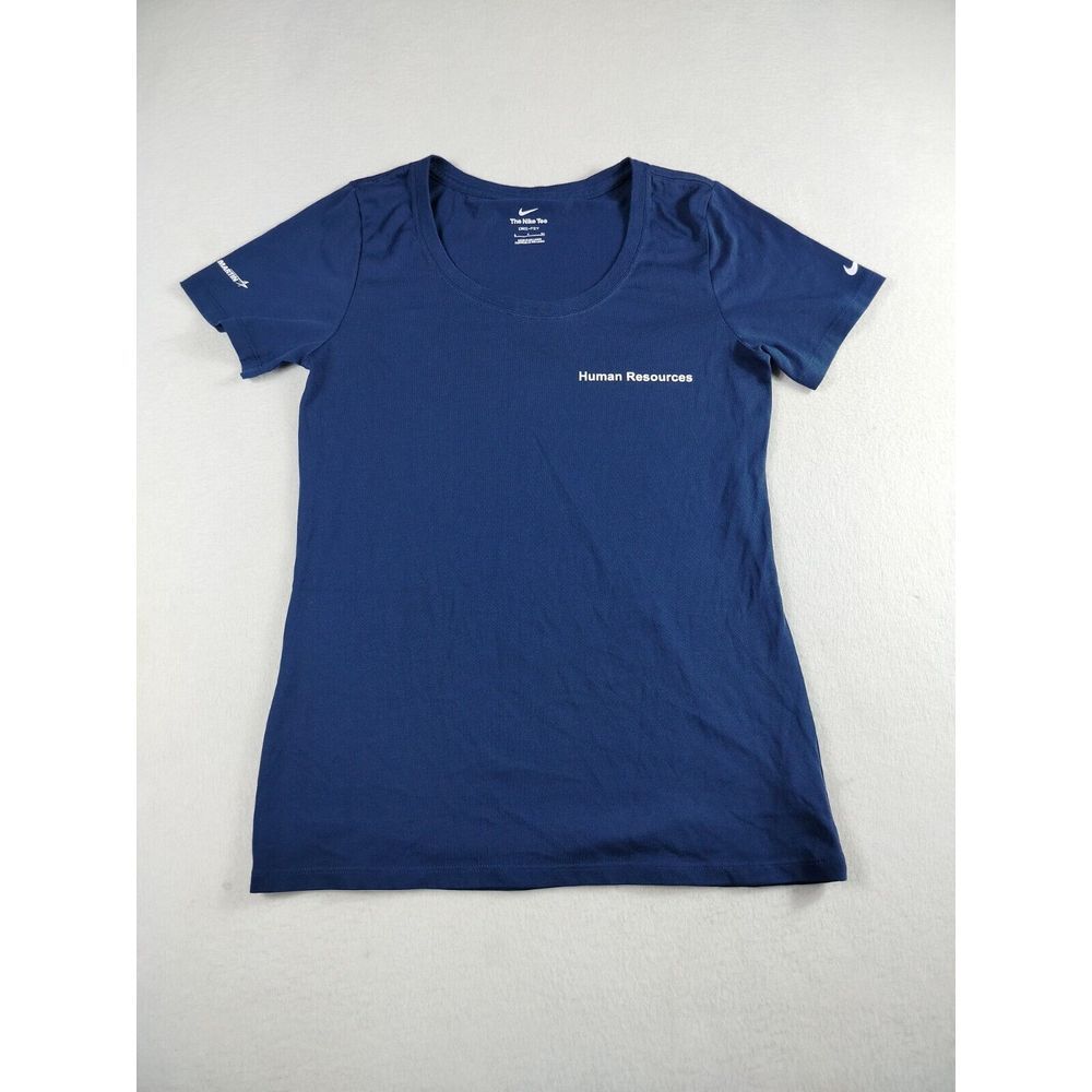 The Nike Tee Women's Small Blue Lockheed Martin‎ Human Resources Athletic Active